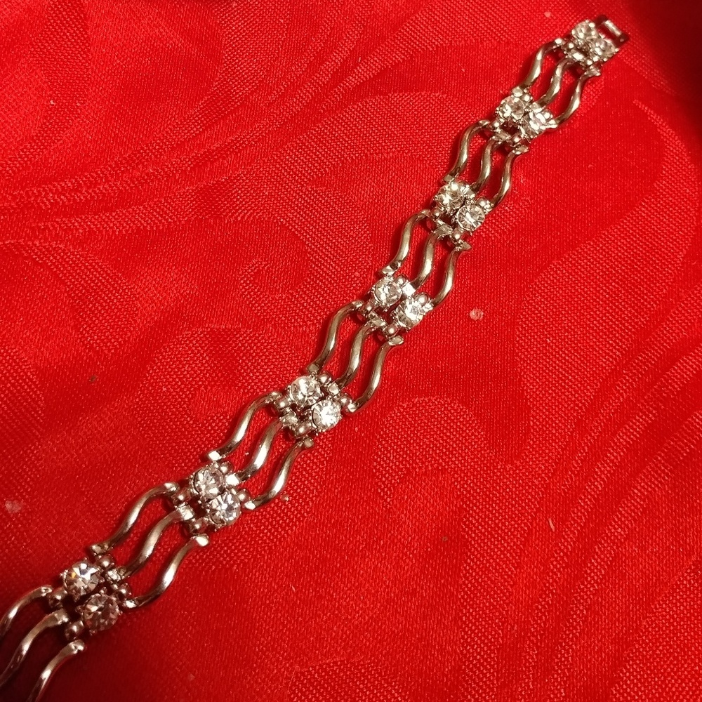 🆕vintage, cz bracelet..b5